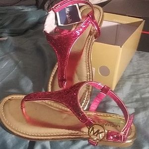 Michael Kors. Brand New glitter sandals size 3.